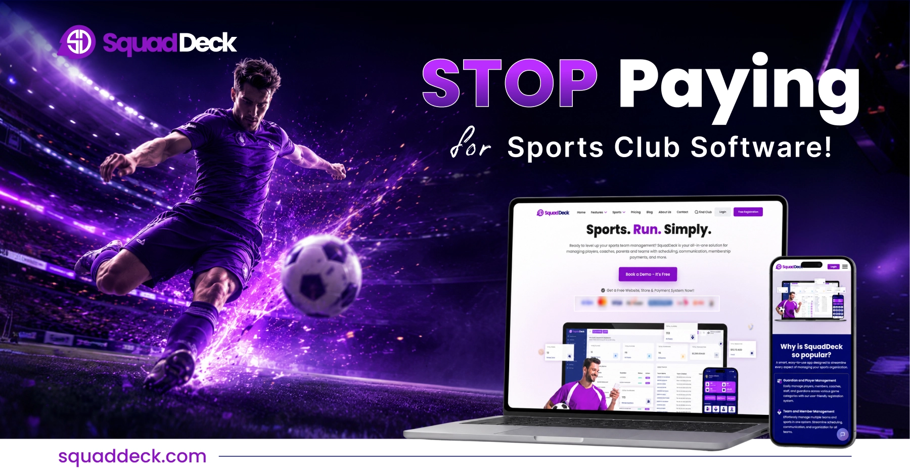 free sports club management software