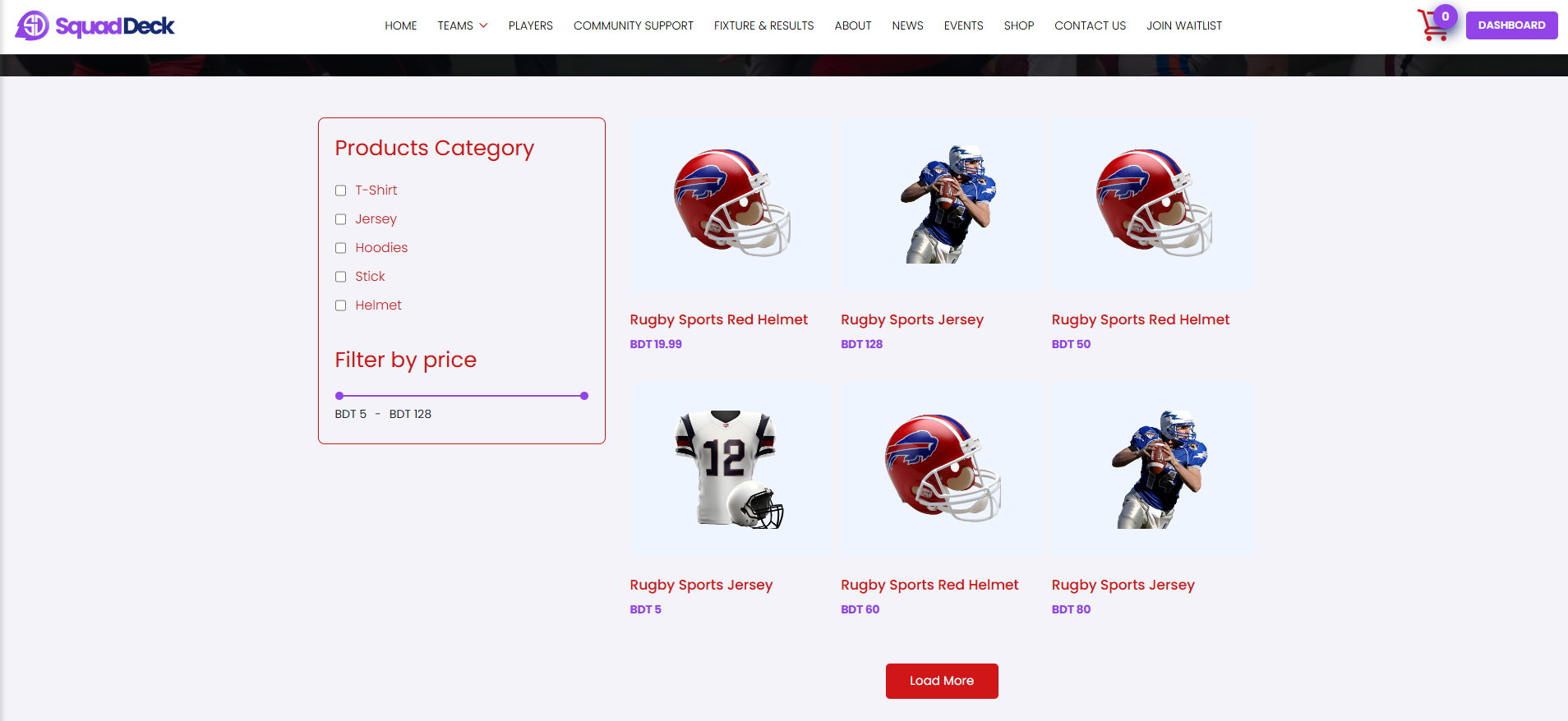 E-Commerce & Shop Page
